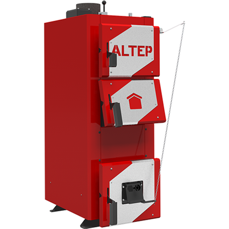 Котел полуавтоматический твердотопливный длительного горения ALTEP Classic Plus 10 кВт Котлы водогрейные