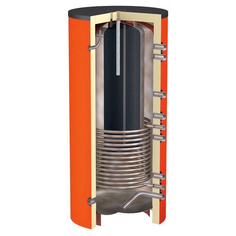 Теплоаккумулятор круглый с нижним теплообменником ALTEP ТА1н.4000 с утепл. Теплоаккумуляторы